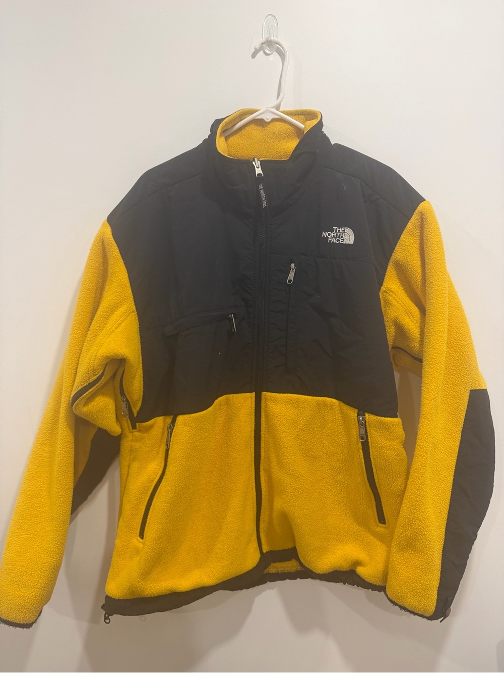 The North Face Men’s Yellow and Black Fleece Jacket